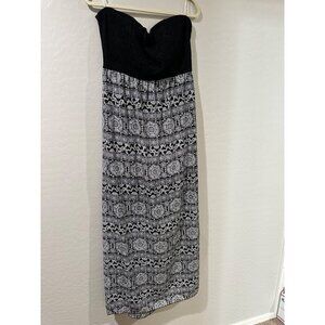 NOBO Women's Lace Top print maxi dress Plus size XXL (19) NWT